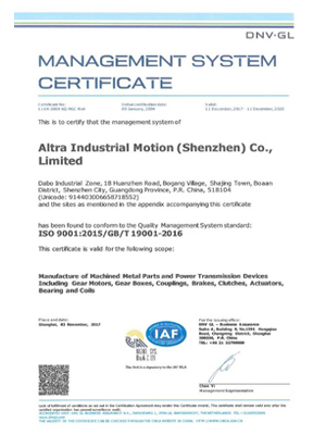AIMS ISO-9001-2015 Certificate